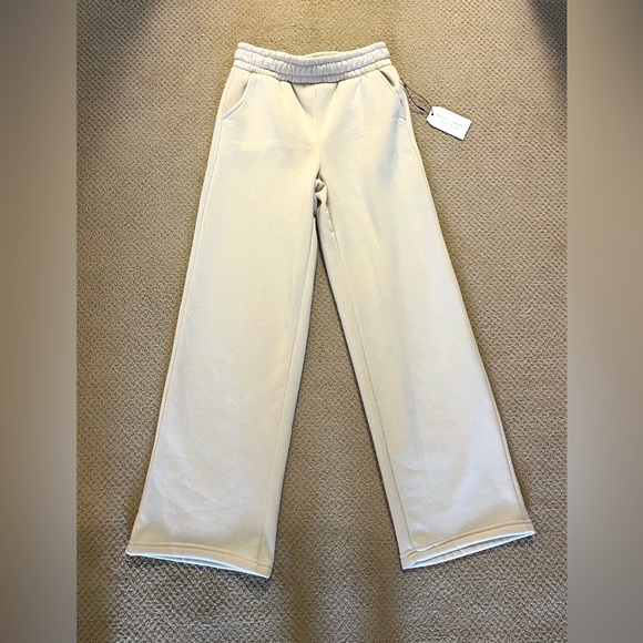 Better Together Pants - NWT Better Together Cream Wide Leg Sweatpants Women’s XS